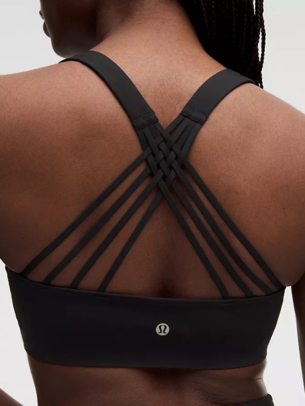 Lululemon FlexyFlex Strappy Yoga Bra Black | S/M D-DDD | Yoga Pilates Sports Bra